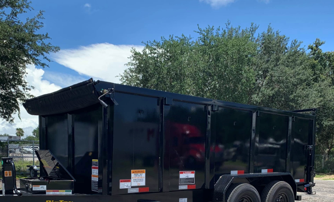 this is a picture of dumpster rental in Irvine, CA
